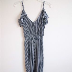 Pin-Striped Maxi Dress